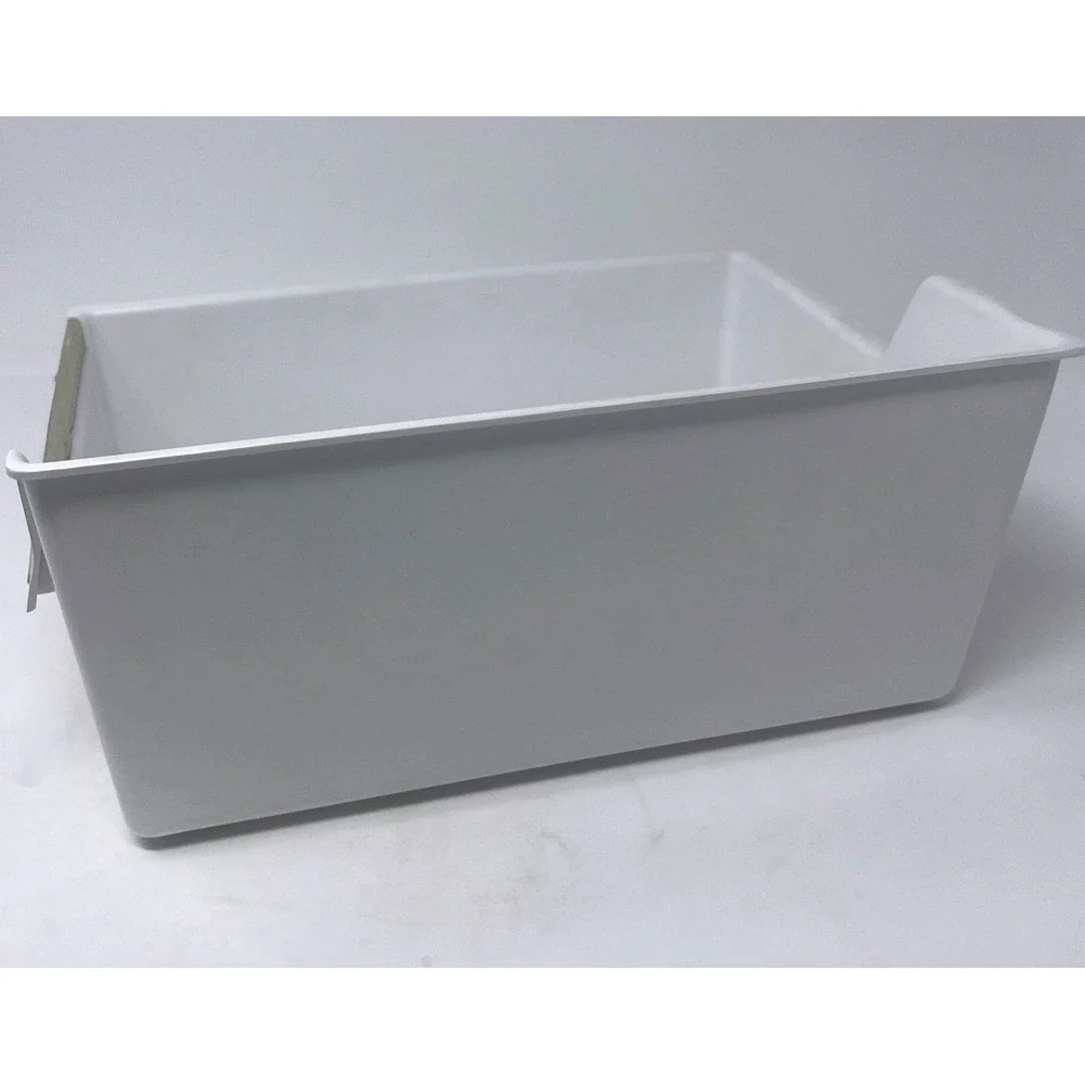 Vintage Gibson Refrigerator Freezer Ice Bin Bucket 69032 White Gold Trim 12x9x5.